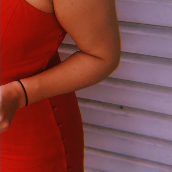 Red A-like mini dress - Picture 3 of 3